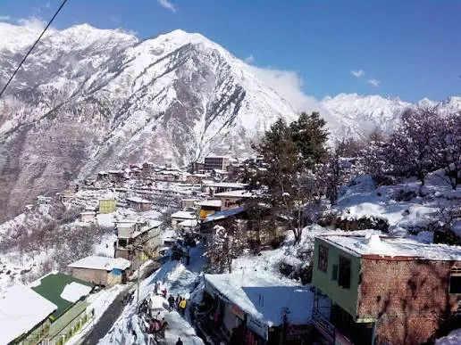 View of Bharmour in the Himalayas